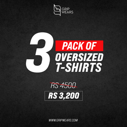 Pack of 3 Oversized T-Shirts