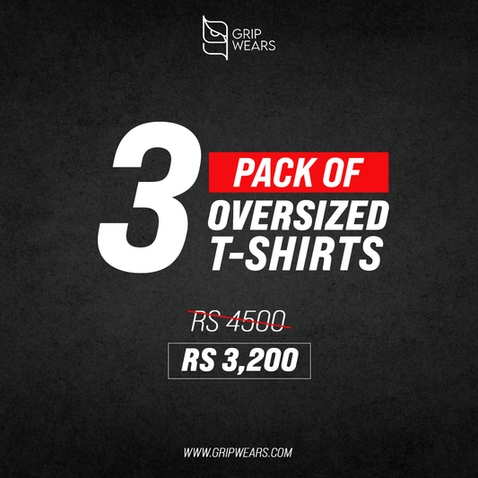 Pack of 3 Oversized T-Shirts